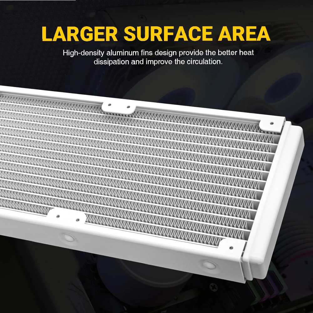 Ant Esports CPU Cooler Liquid ICE 360 ARGB White view 3
